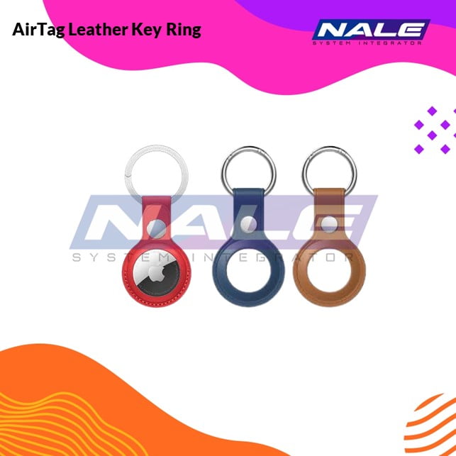 37 AirTag Leather Key Ring - Gambar 1